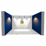 3-Wall Enclosed Booth