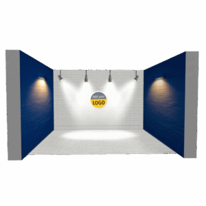 3-Wall Enclosed Booth
