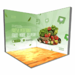 Step and Repeat Corner Booth