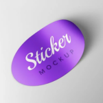Oval Shape Sticker
